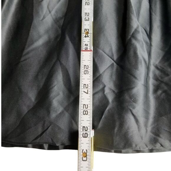 Formal Strapless Silver & Black Ombre Cocktail Silk Prom Dance Evening Dress - Picture 11 of 14